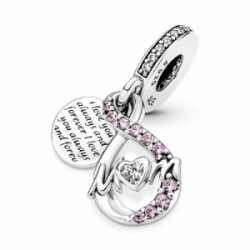 CHARM PANDORA COLGANTE DOBLE MAMA INFINITO - 791468C01