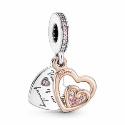 CHARM PANDORA PENJANT DOBLE CORS INFINITS ENTRELLAÇATS - 781020C01