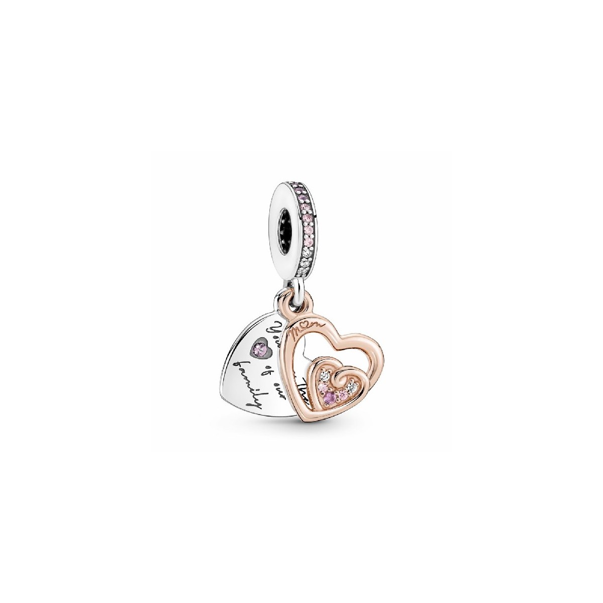 CHARM PANDORA PENJANT DOBLE CORS INFINITS ENTRELLAÇATS - 781020C01