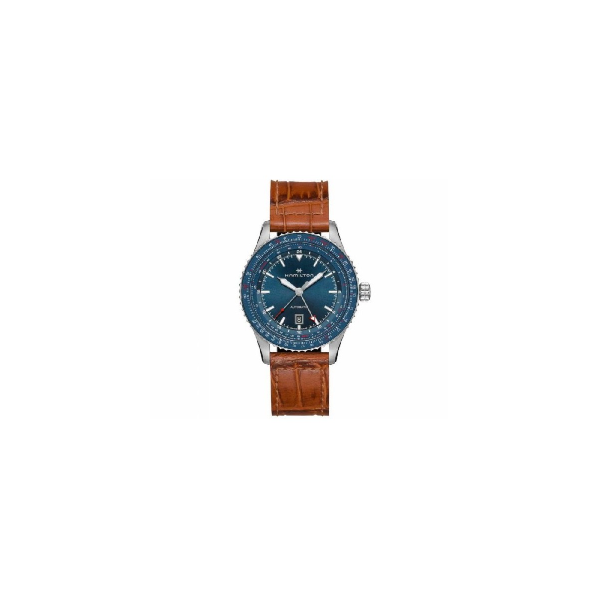 KHAKI AVIATION CONVERTER GMT 44MM BLAU