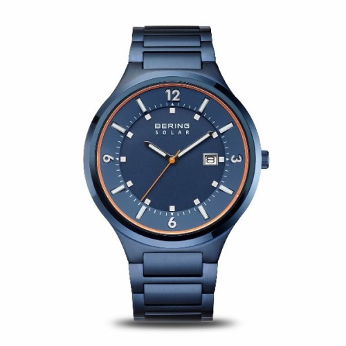 RELOJ BERING SOLAR AZUL 42MM - 14442-797