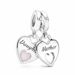 CHARM COLGANTE DOBLE CORAZON DIVIDIDO MADRE HIJA - 799187C01