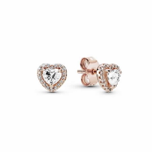 PENDIENTES PANDORA ROSE CORAZONES BRILLANTES ELEVA - 288427C01