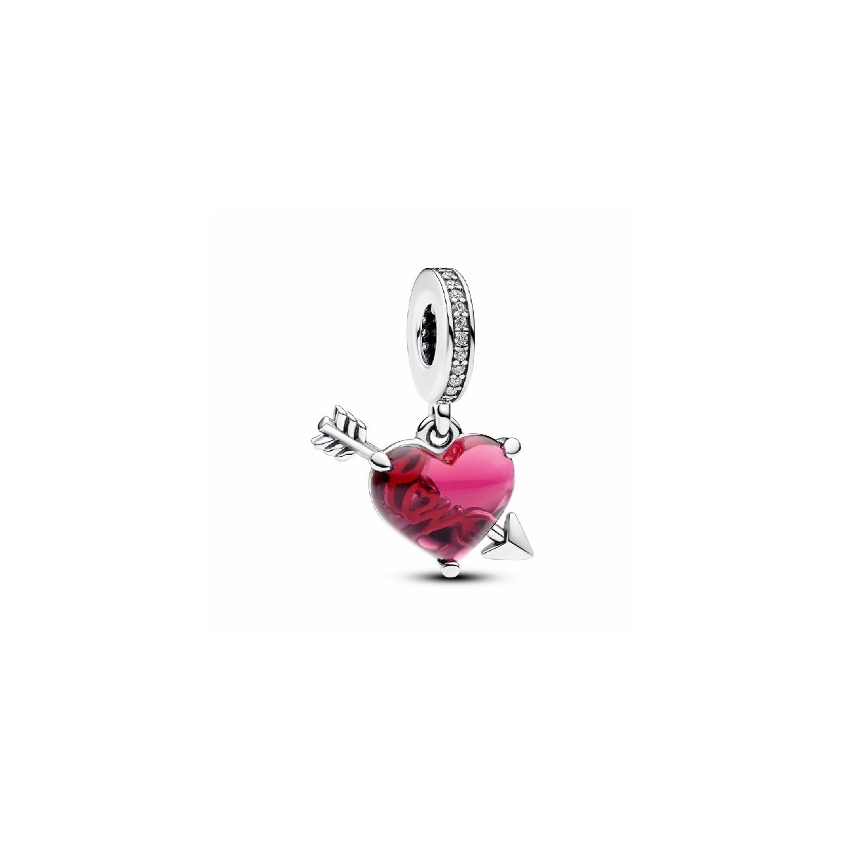 CHARM PENJANT COR DE VIDRE DE MURANO VERMELL - 793085C01