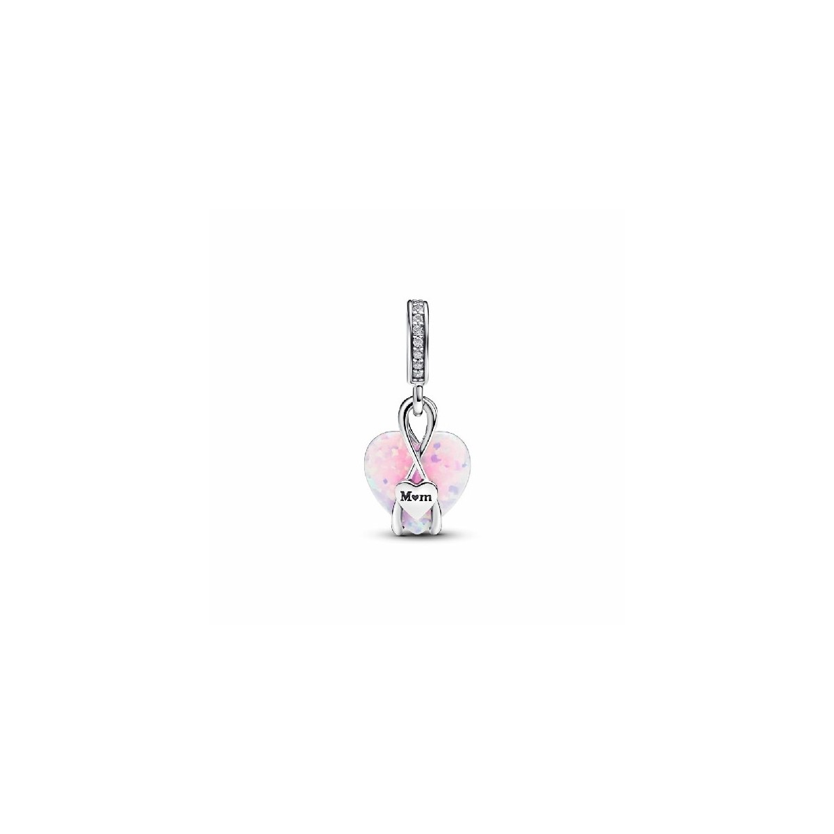 CHARM COLGANTE CORAZON OPALESCENTE MAMA - 793202C01